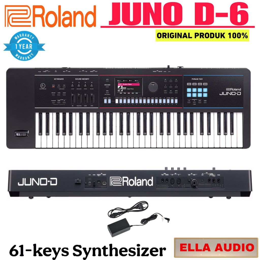 Roland Juno D6/D-6 Synthesizer Roland 61-keys Juno D6
