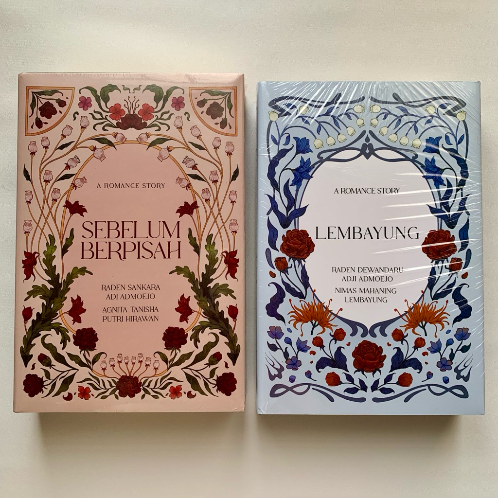 NOVEL HARD COVER HC SEBELUM BERPISAH DAN LEMBAYUBG LIMA SERANGKAI SPECIAL EDGE PINGGIRAN BUNGA MAWAR
