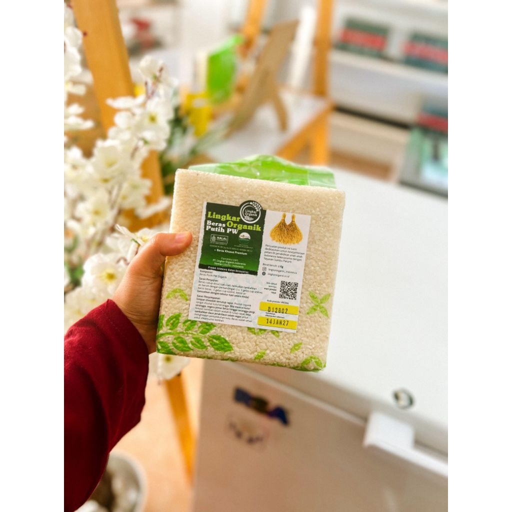 Beras Putih Pandang Wangi Organik | Beras Organik | Beras Putih Organik | Lingkar Organik