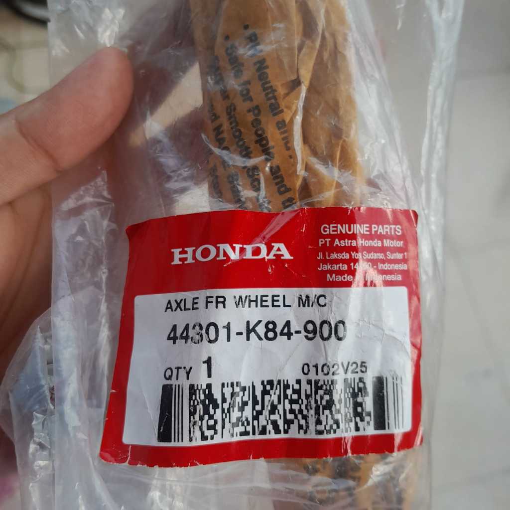As Roda Depan CRF 150L K84 Mur As Roda Depan CRF 150 L Original Honda AHM 44301K84900- 90305KCJ951