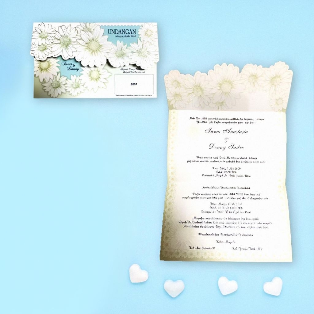 Cetak Undangan Blanko Erba 8887 | Cetak Undangan Blanko Murah | Cetak Undangan Elegan | Cetak Undang