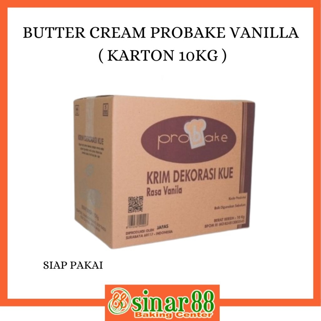 BUTTER CREAM PROBAKE VANILLA ( KARTON 10KG )