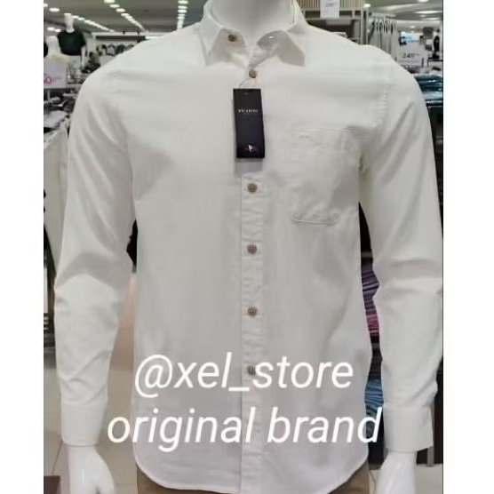 KEMEJA LENGAN PANJANG RICARDO ORIGINAL PUTIH PREMIUM