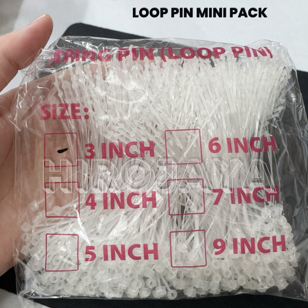 Loop Pin 3 Inch Pack Mini Isi 500pcs