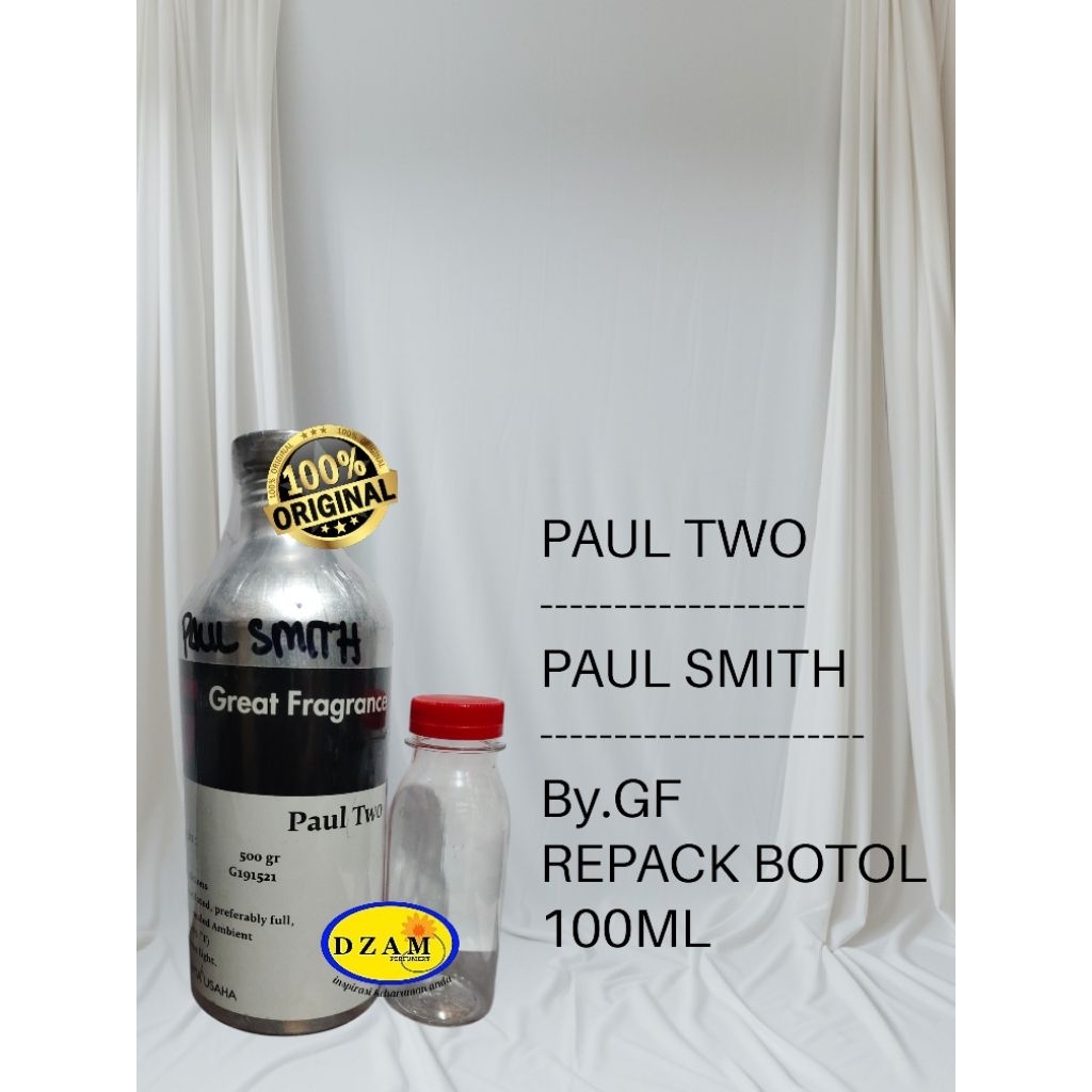 PAUL TWO/PAUL SMITH BY. GF REPACK BOTOL 100ML MURNI.