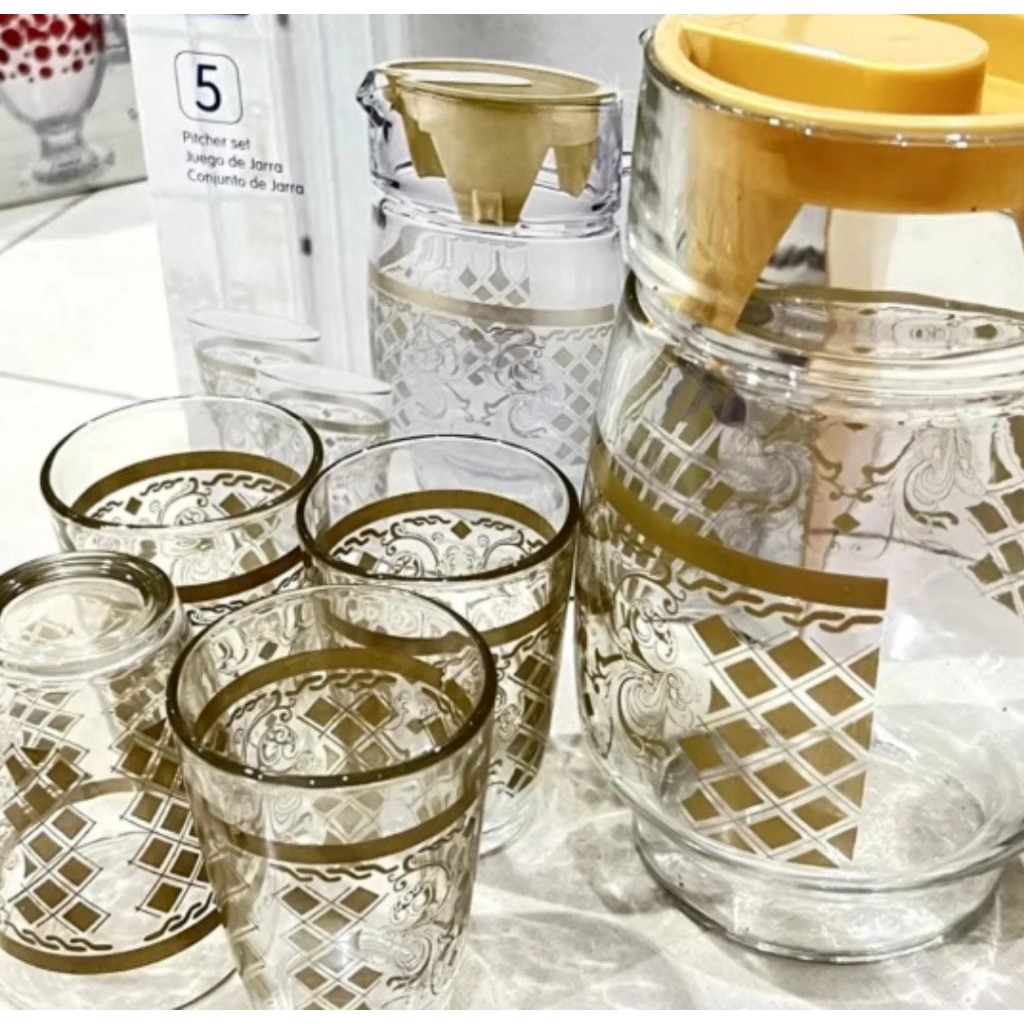 Set Teko Kimglass Istanbul 5in1 / Set Teko Kimglass Istanbul Isi 5pcs / Set Teko Serbaguna