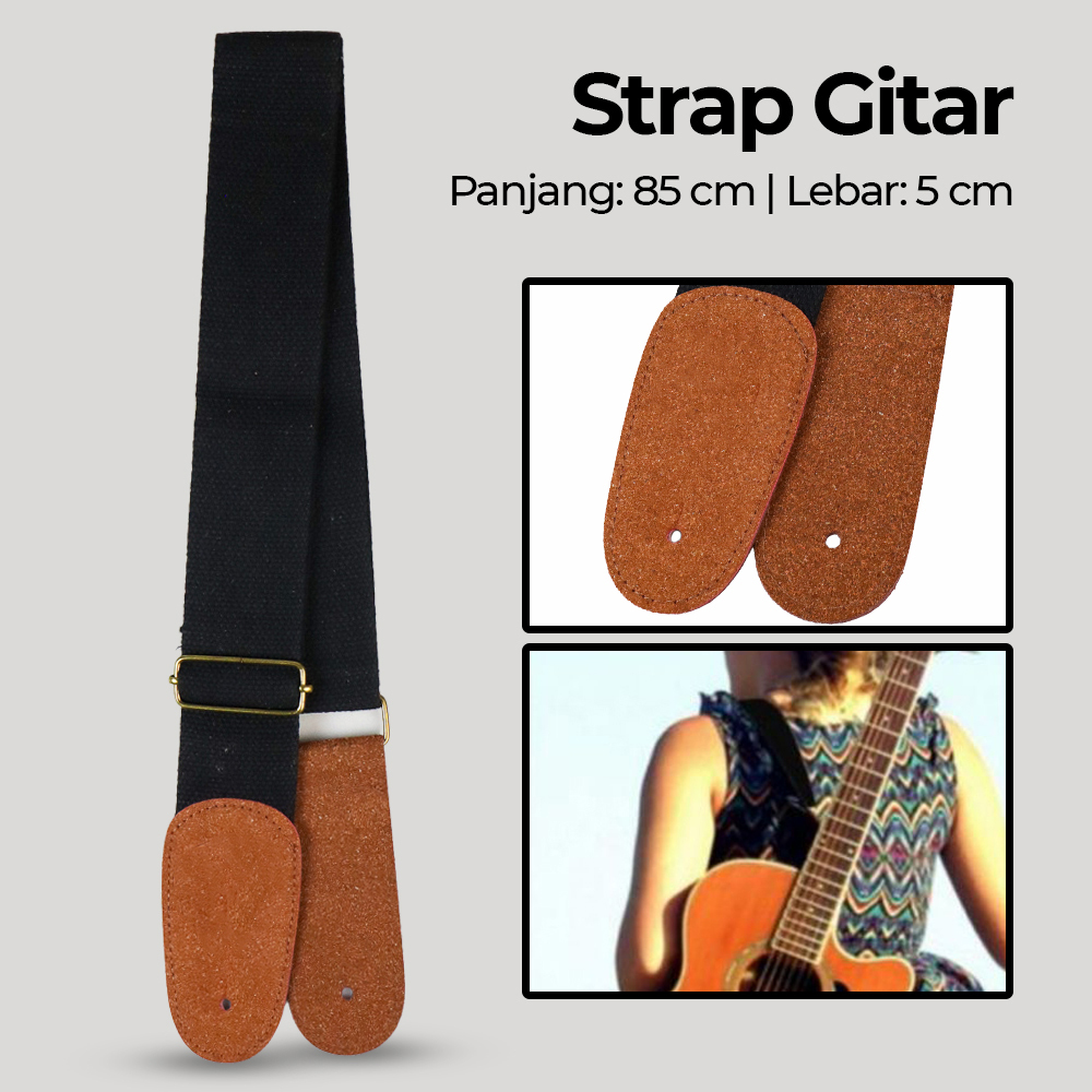 Strap Gitar Tali Gantungan Gitar Selempang Gitar