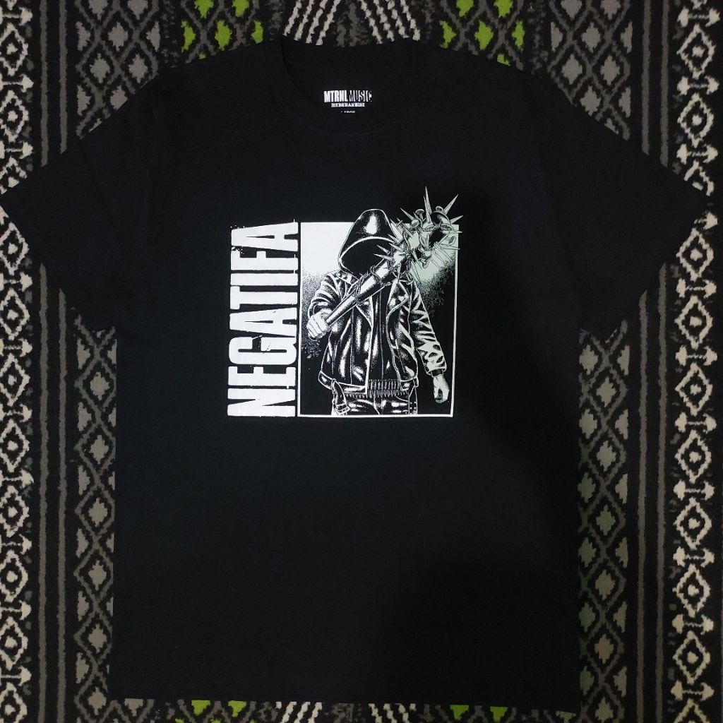 T-shirt Negatifa x MTRNL MUSIC - Panumper | Hitam | Official Merchandise