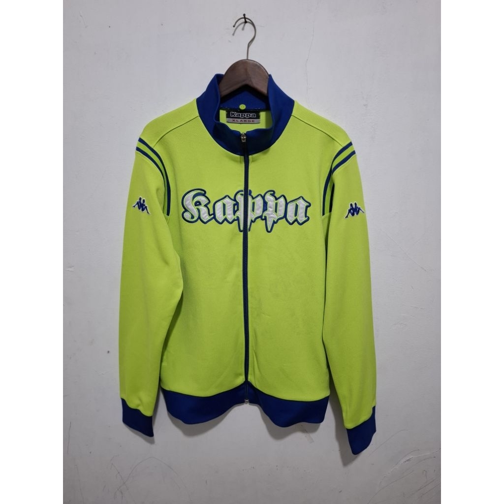JAKET KAPPA Logo Bordir Hijau Stabilo