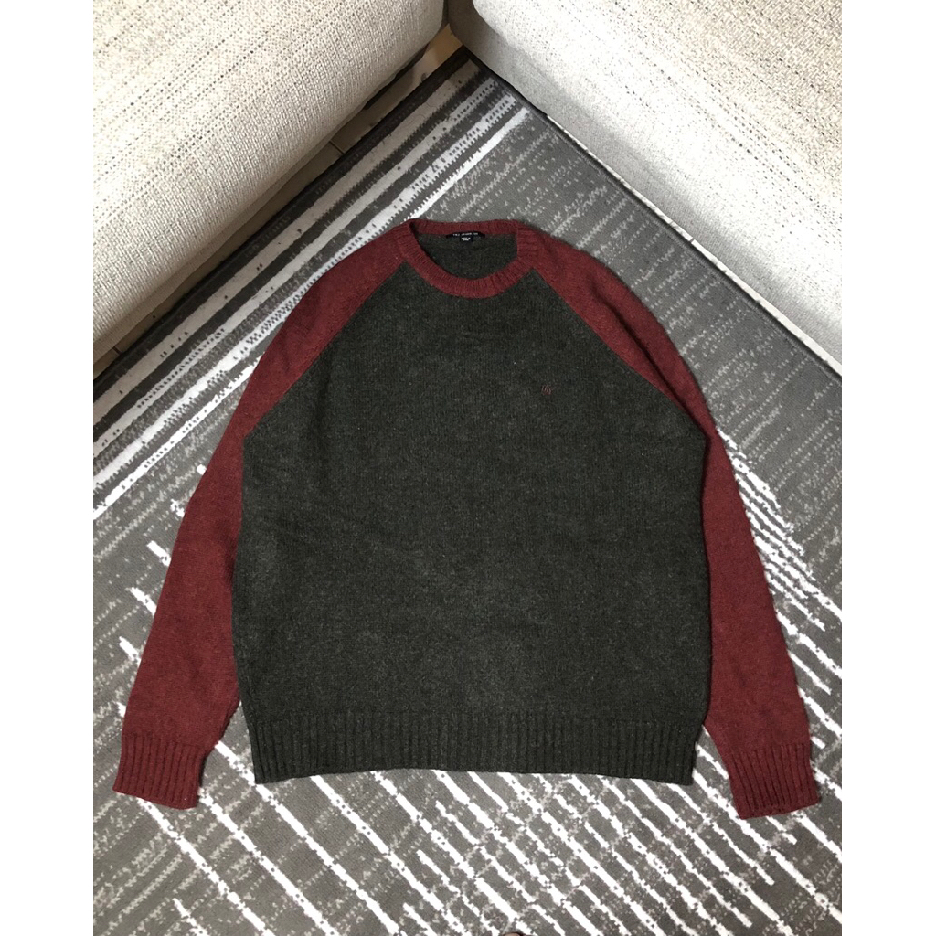 SWEATER BY TBJ JEANS WITH DARK GREY MAROON COLOR