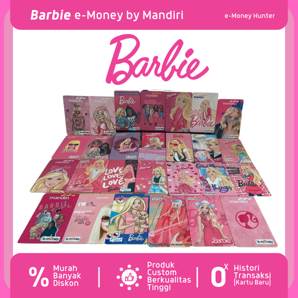 BARBIE e-Money Custom Special Limited Edition eToll eMoney Mandiri NFC