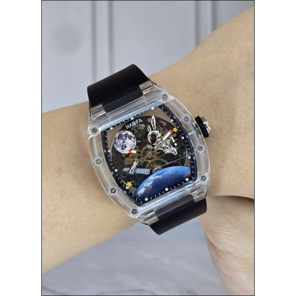 JAM TANGAN HAOFA HAOFA2320 3D SPACESHIP AUTOMATIC