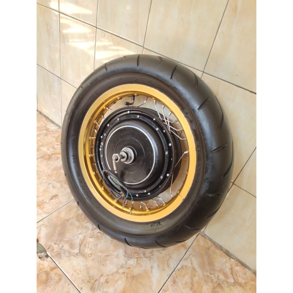 Dinamo BLDC 500-800 Watt Ring 14 ( Motor Matic ) Ban IRC 140/70 14