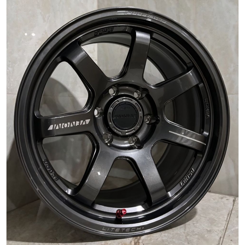 VELG ORIGINAL LENSO VT7 RING 18x9 Pcd 6x139.7 ET 0 HYPER DARK/TEXT POLISH