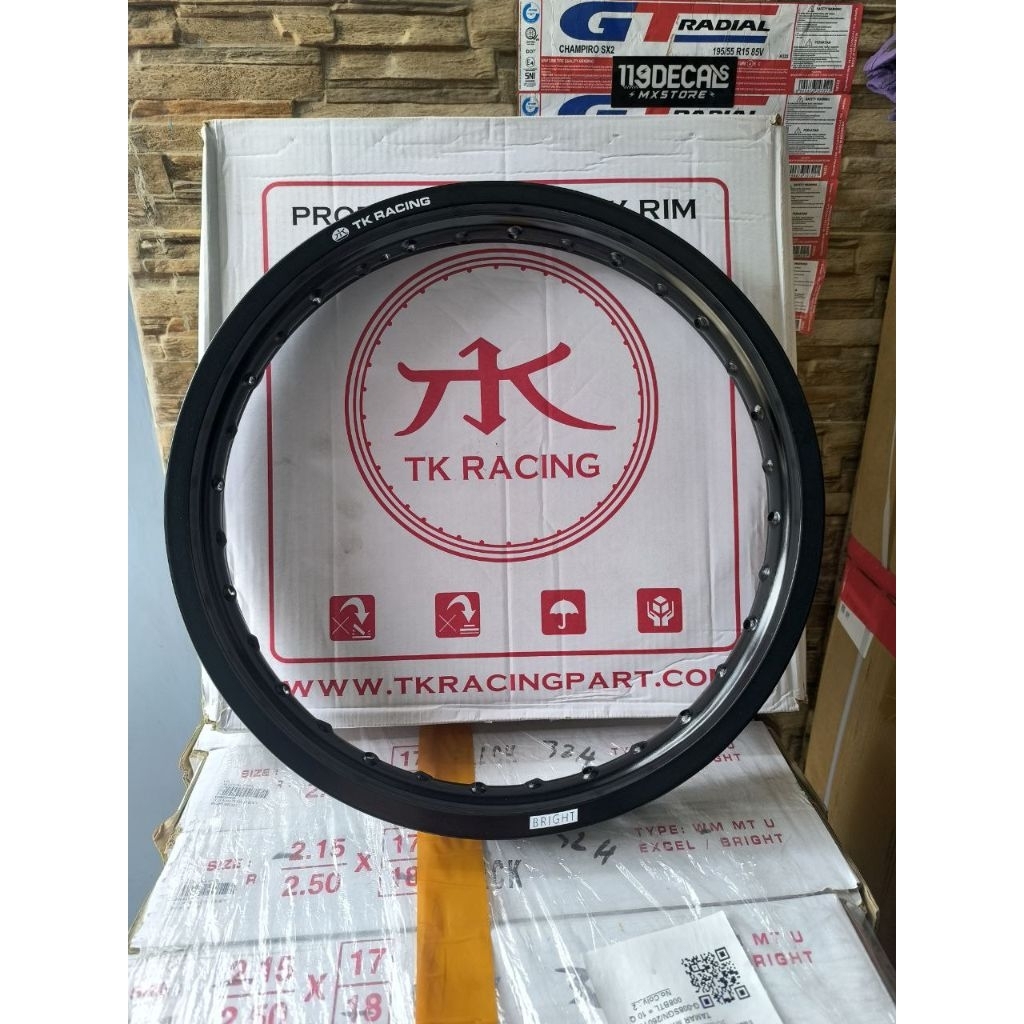 VELG PELEK TK RACING 215 X 18 HOLE LUBANG JARI2 32 UNTUK TROMOL BELAKANG CRF ATAU DIABLO IMPORT.