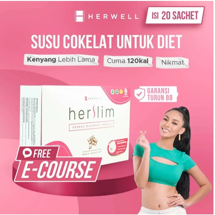Herwell Herslim Susu Diet Coklat Rendah Kalori
