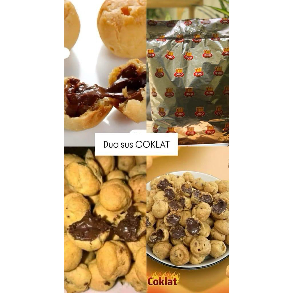 Sus kering isi coklat / cemilan enak / Duosus sus kering 1 kg