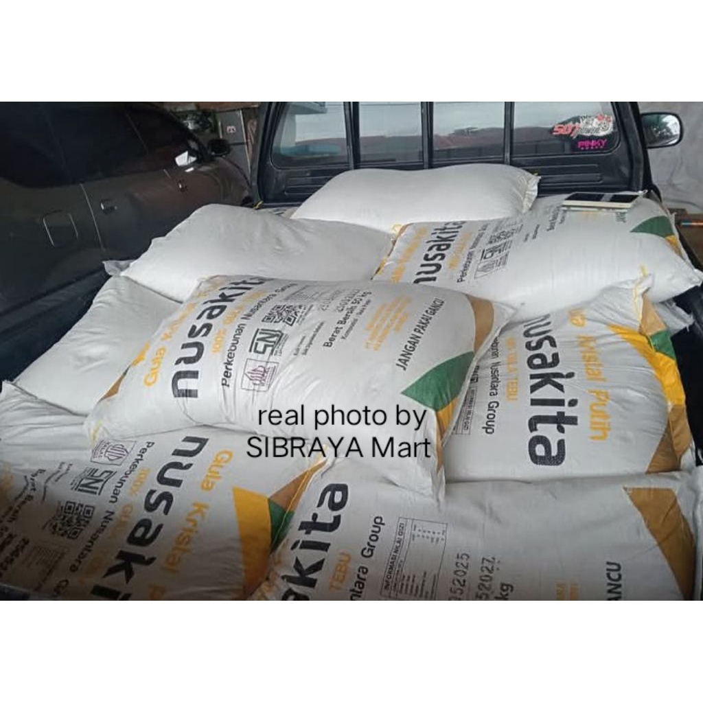SBR Sembako | Gula Pasir Nusakita 1 Sak 50 kg | Gula Pasir Nusakita 50 kg (1 sak)