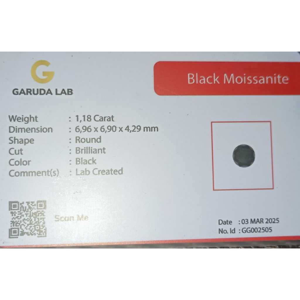 Cincin Mata Batu Black Moissanite (Diamond Simulants) Premium +Memo (Kolektor Item)