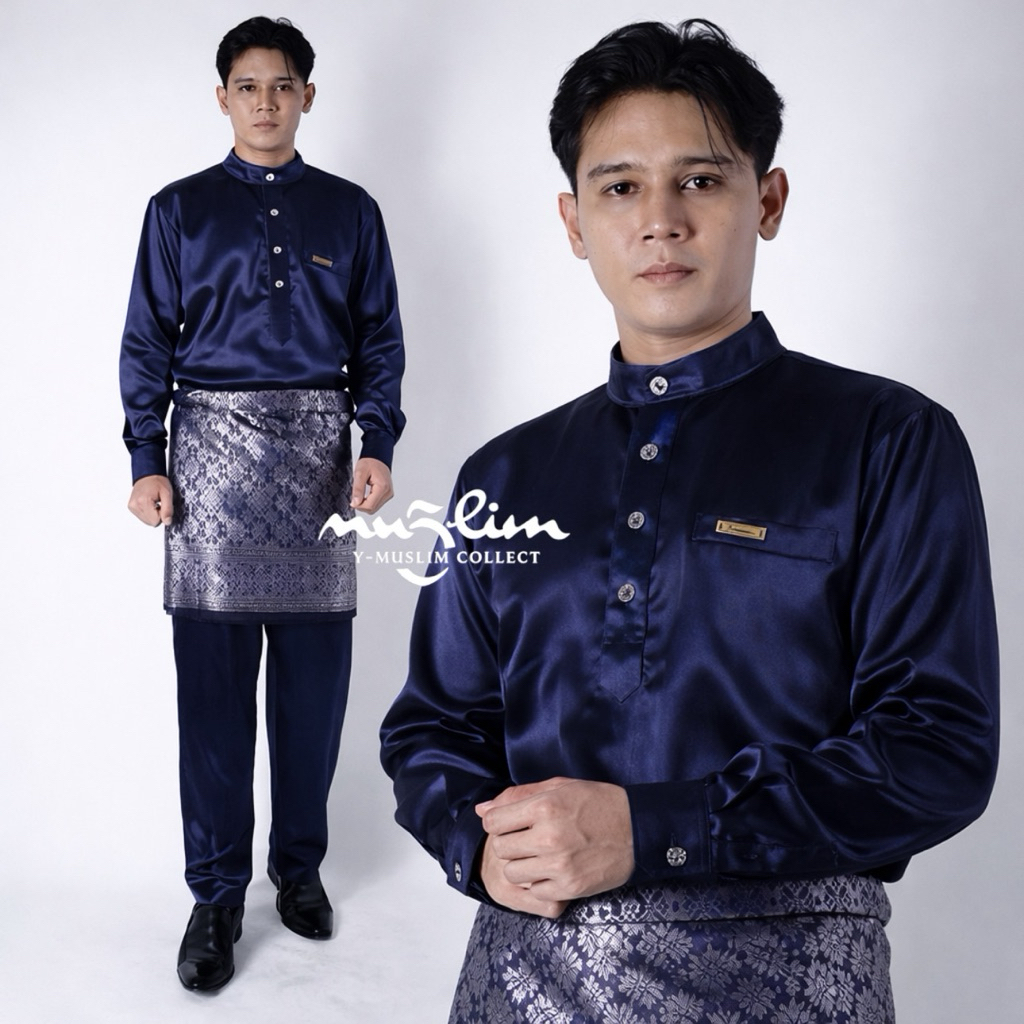 BestPromo Baju Teluk Belenga Pria Melayu Premium Baju Akad Melayu Pria Cekak Musang Setelan Baju