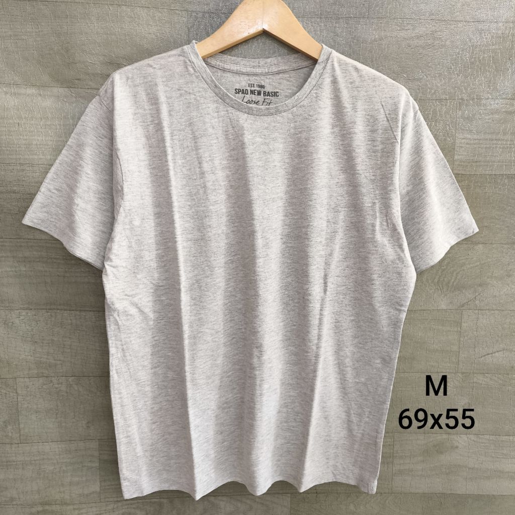 Kaos T-Shirt Basic SPAO Grey