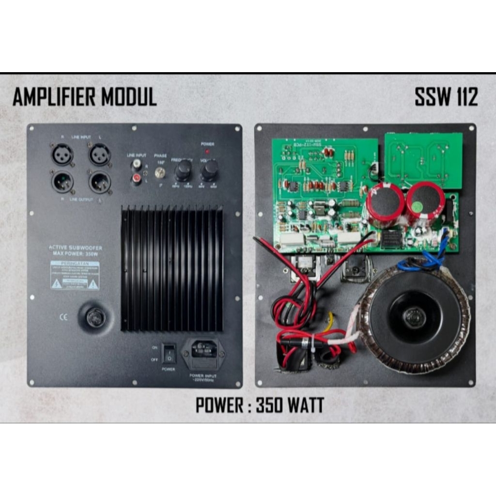 kit power subwoofer 12"