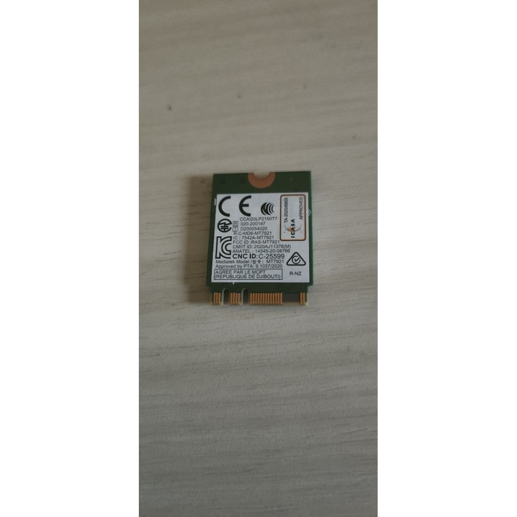 mediatek mt7921 wifi 6 card laptop / mini pc