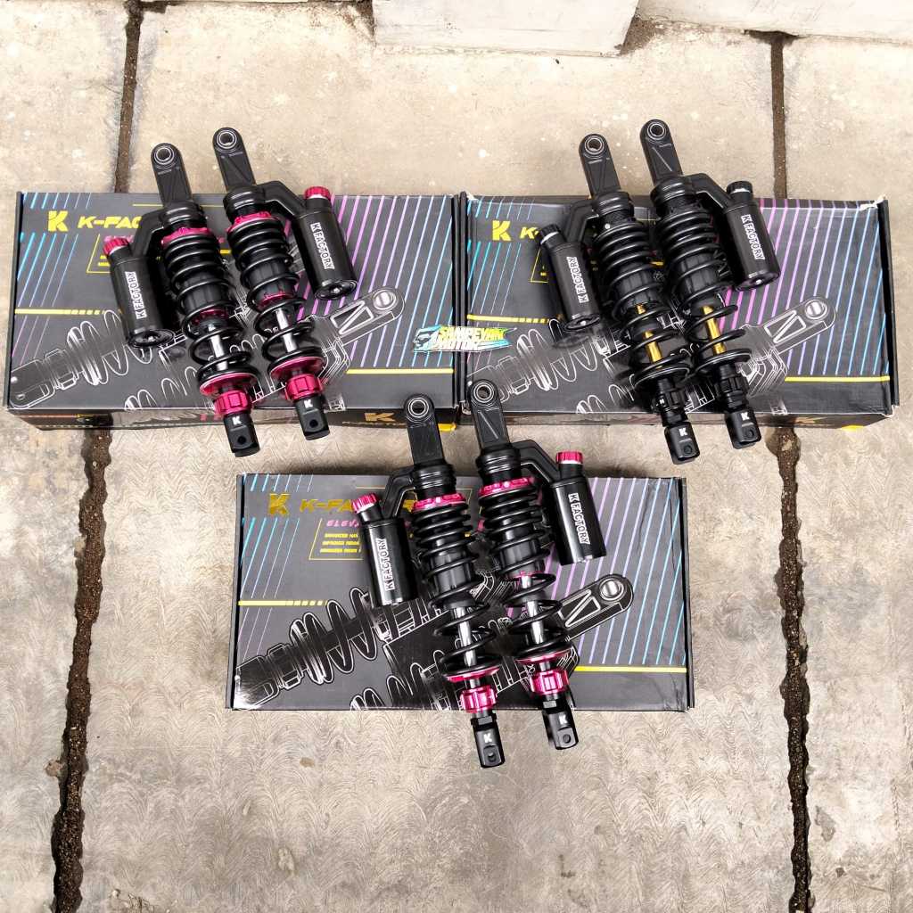 Twin Shock Shok Sekok Skok Shokbreaker Belakang Variasi Tabung Atas K-factory K Factory Type CR Pro 