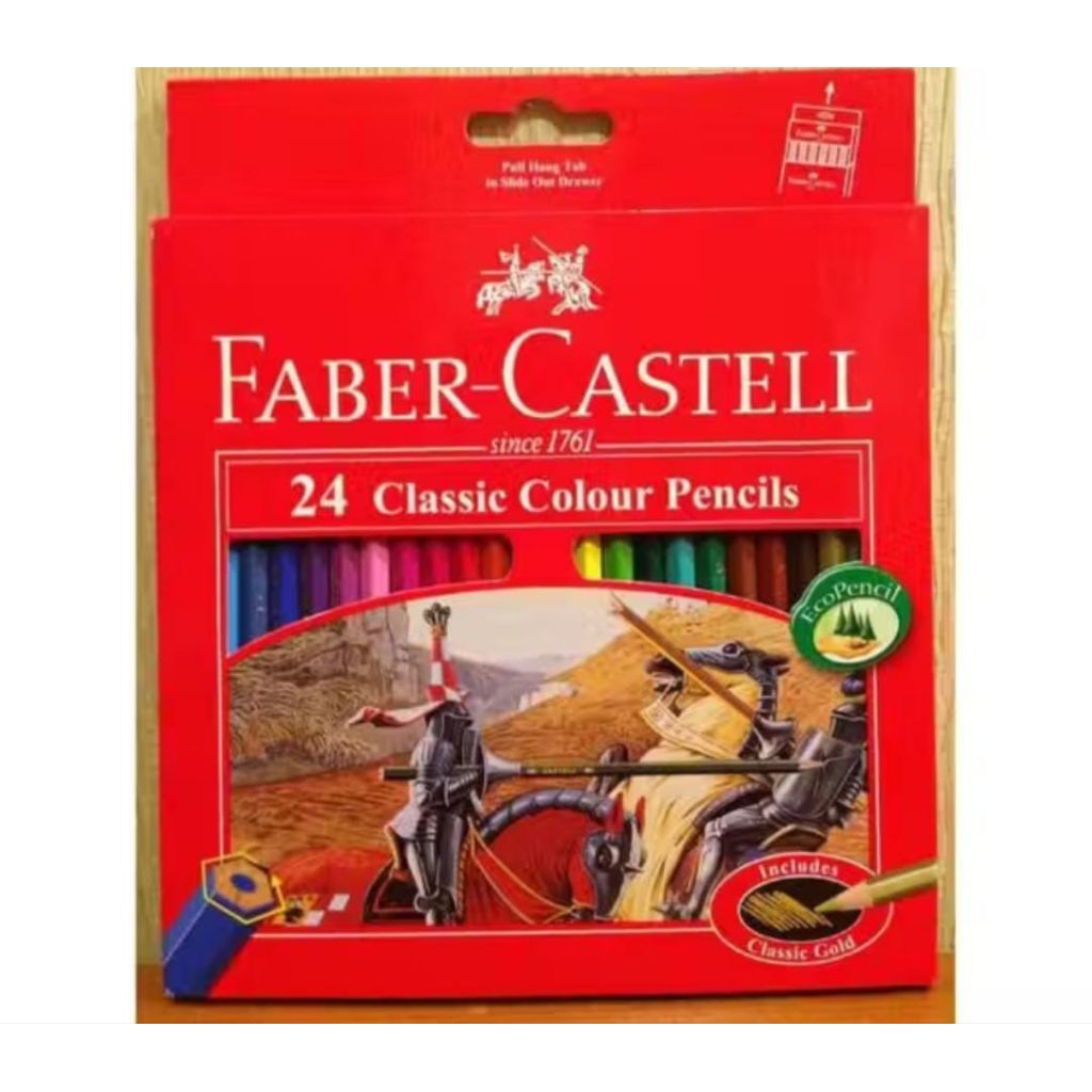 1 Set Pensil Warna Faber Castell 24 Warna  / Classic Colour Faber Castell