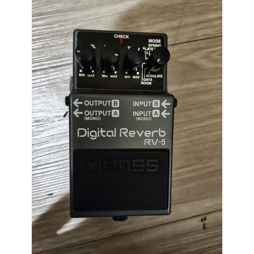 boss digital reverb RV-5 RV5 RV 5