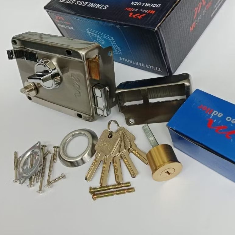 Kunci pintu otomatis Muller/Kunci otomatis ML 853 SS stainless/Pintu gerbang/Garasi