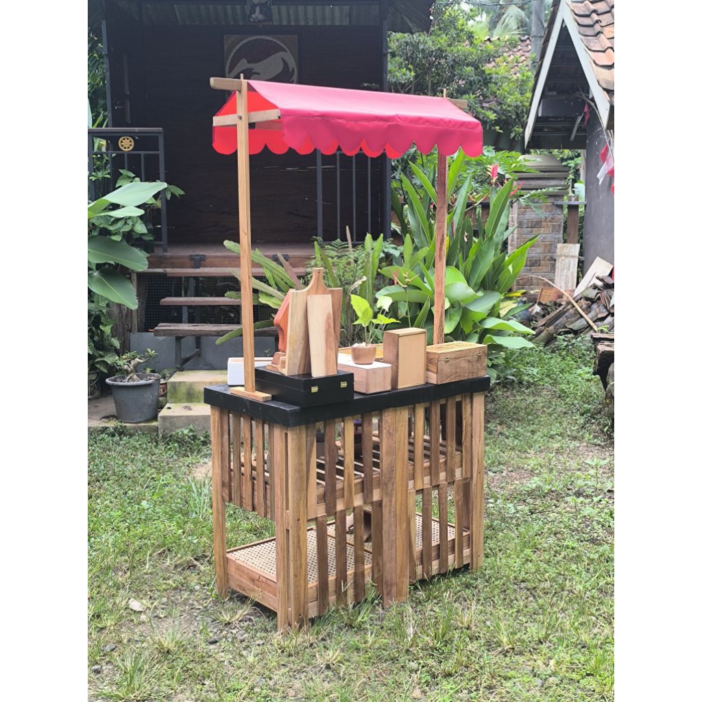 Booth Portable kayu jati