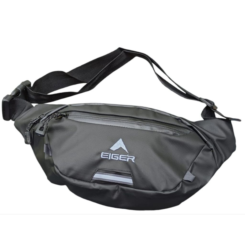 (PROMO) Tas Pinggang Waistbag Tas Selempang Eiger 1989 Waistbag Waterproof WP Hitam