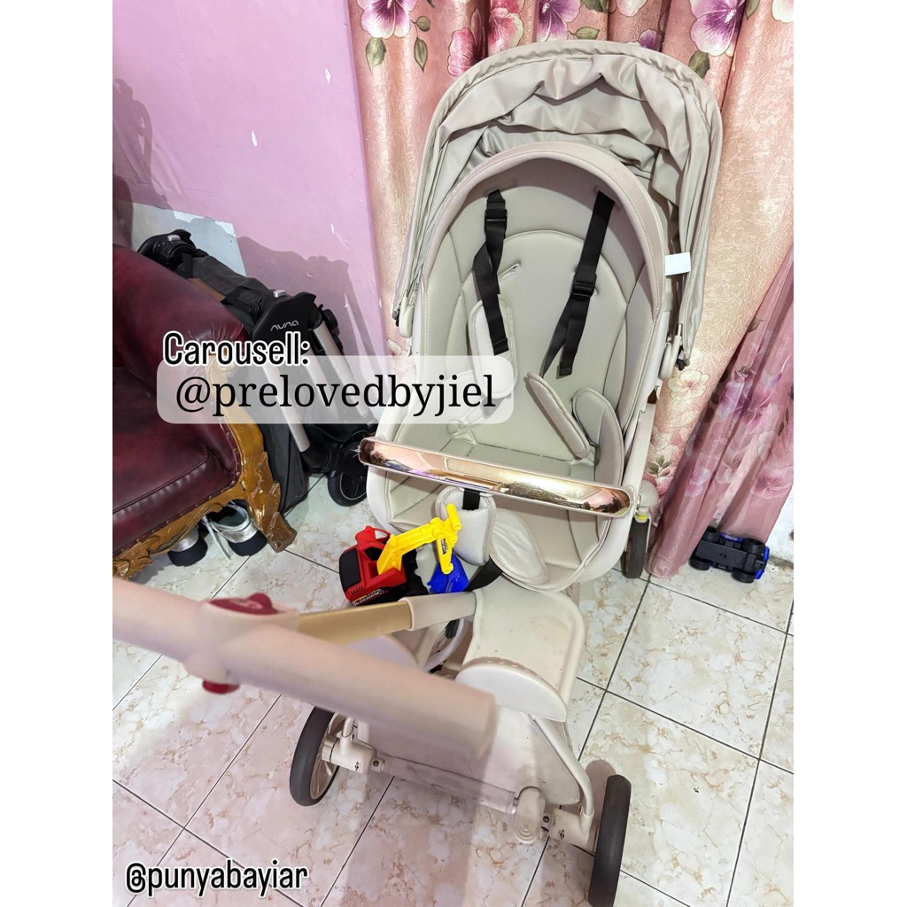 preloved stroller baobaohao v9 cream co carousell