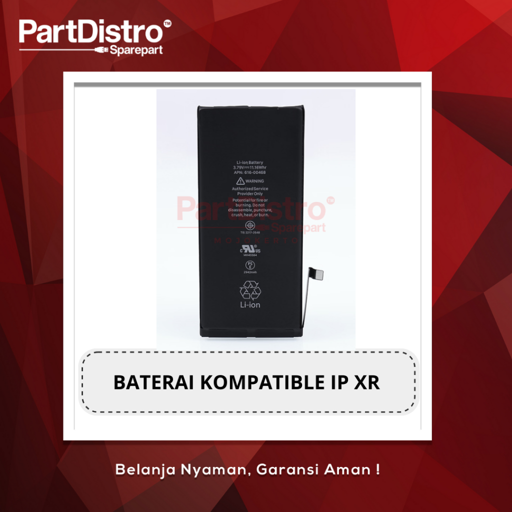 BATERAI KOMPATIBLE  IP XR / IP XR