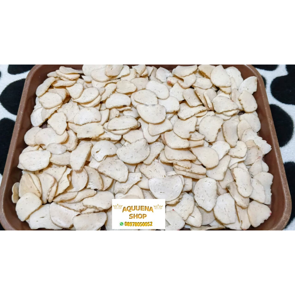 Kerupuk Ikan Kakap Mentah  Kemasan 250 Gram Khas Ikan Kakap