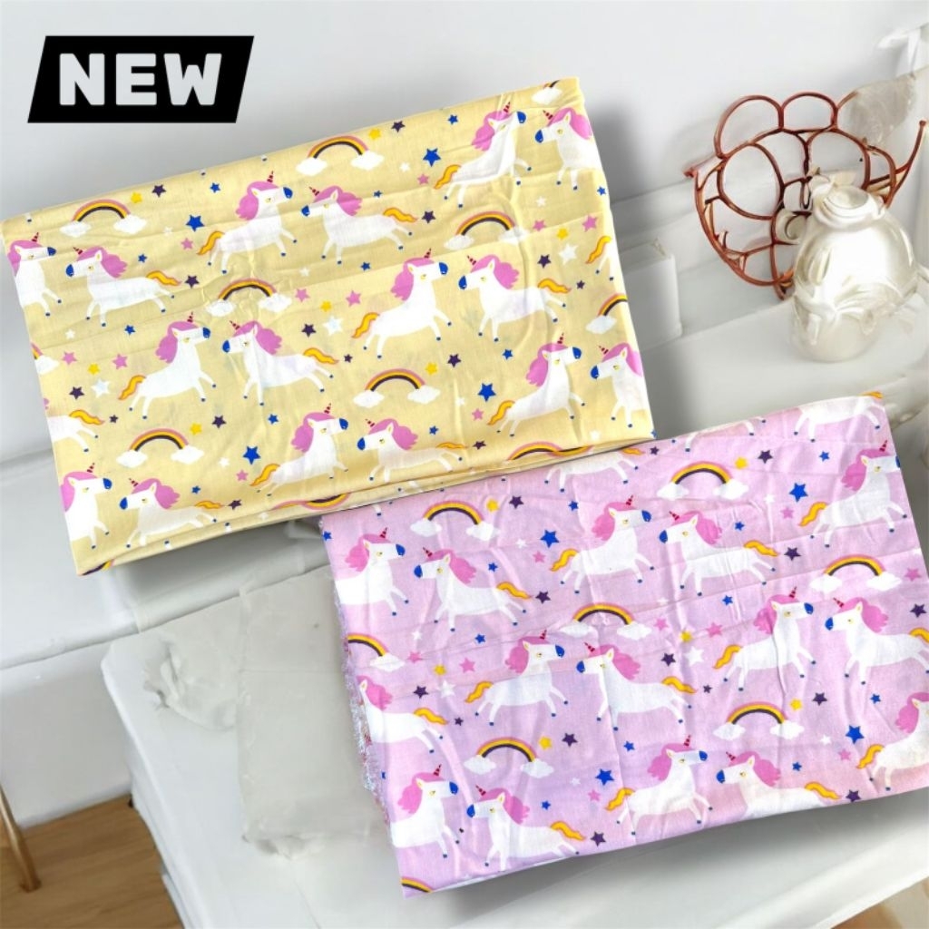 (50 cm) kain katun rayon viscose motiv kuda poni PREMIUM BEST SELLER