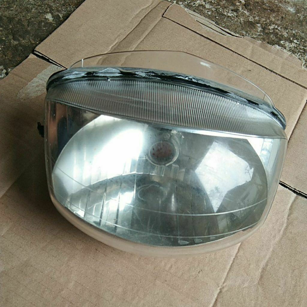 reflektor kaca lampu depan honda kirana 125 original lepasan