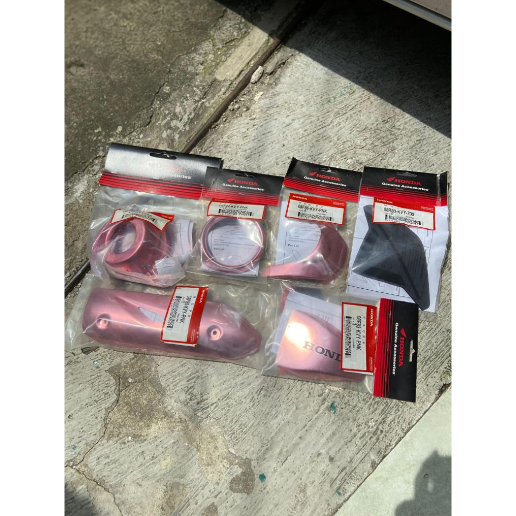 aksesoris accesoris beat karbu original honda thailand nos PINK kvy ahm new old stock stok