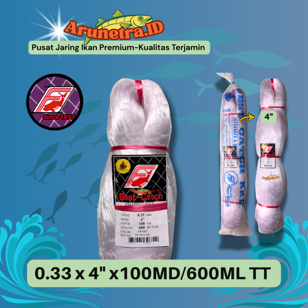Jaring Senar 0.33 // 0.35 mm x 4"  TATE-Melintang