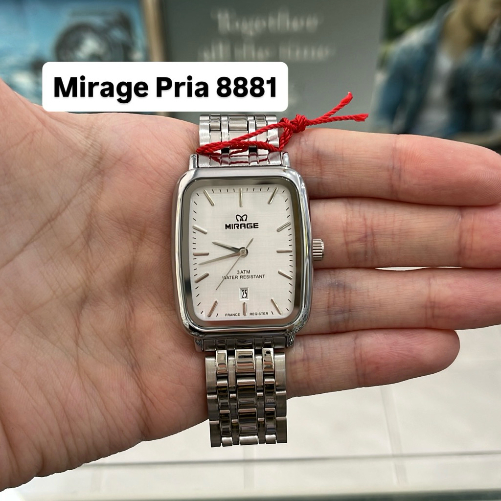 Jam Tangan Mirage 8881 Pria Silver