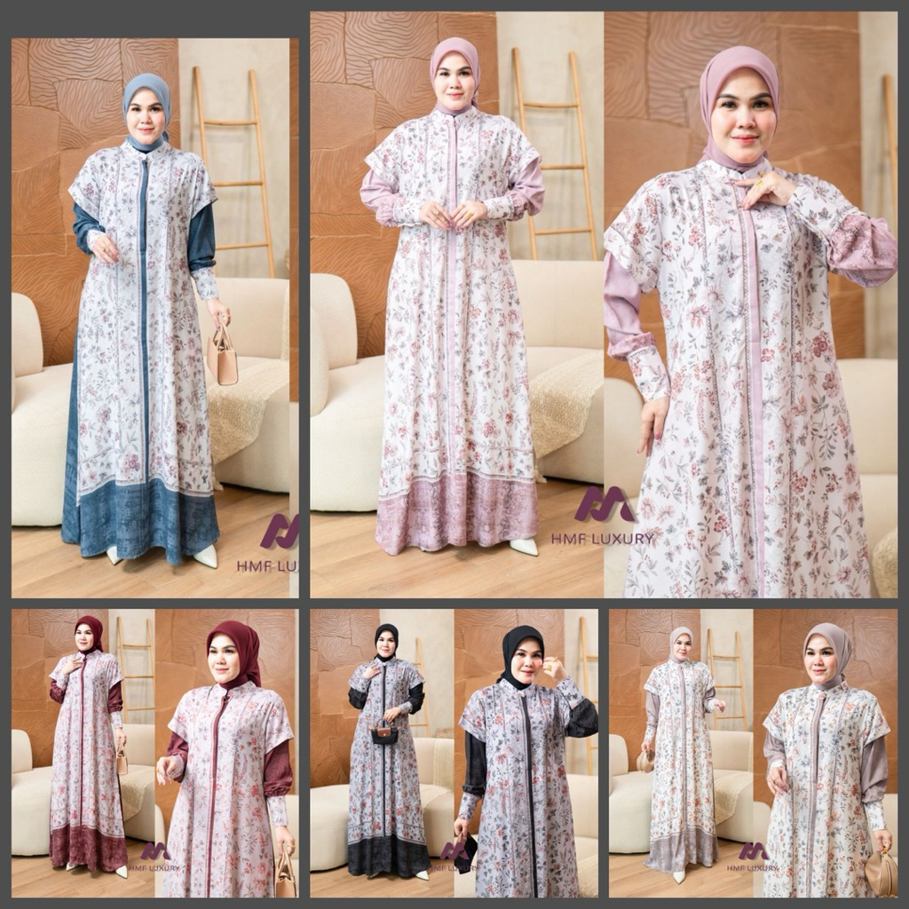 Isabel Dress Gamis HMF Busui Ori Terbaru