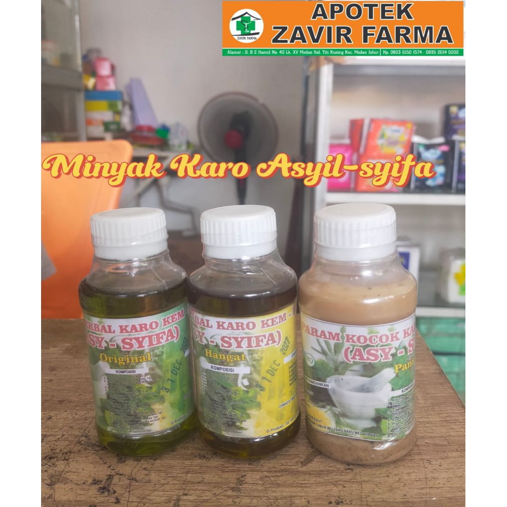 Minyak karo Asy-syifa dari daun bidara / Minyak urut