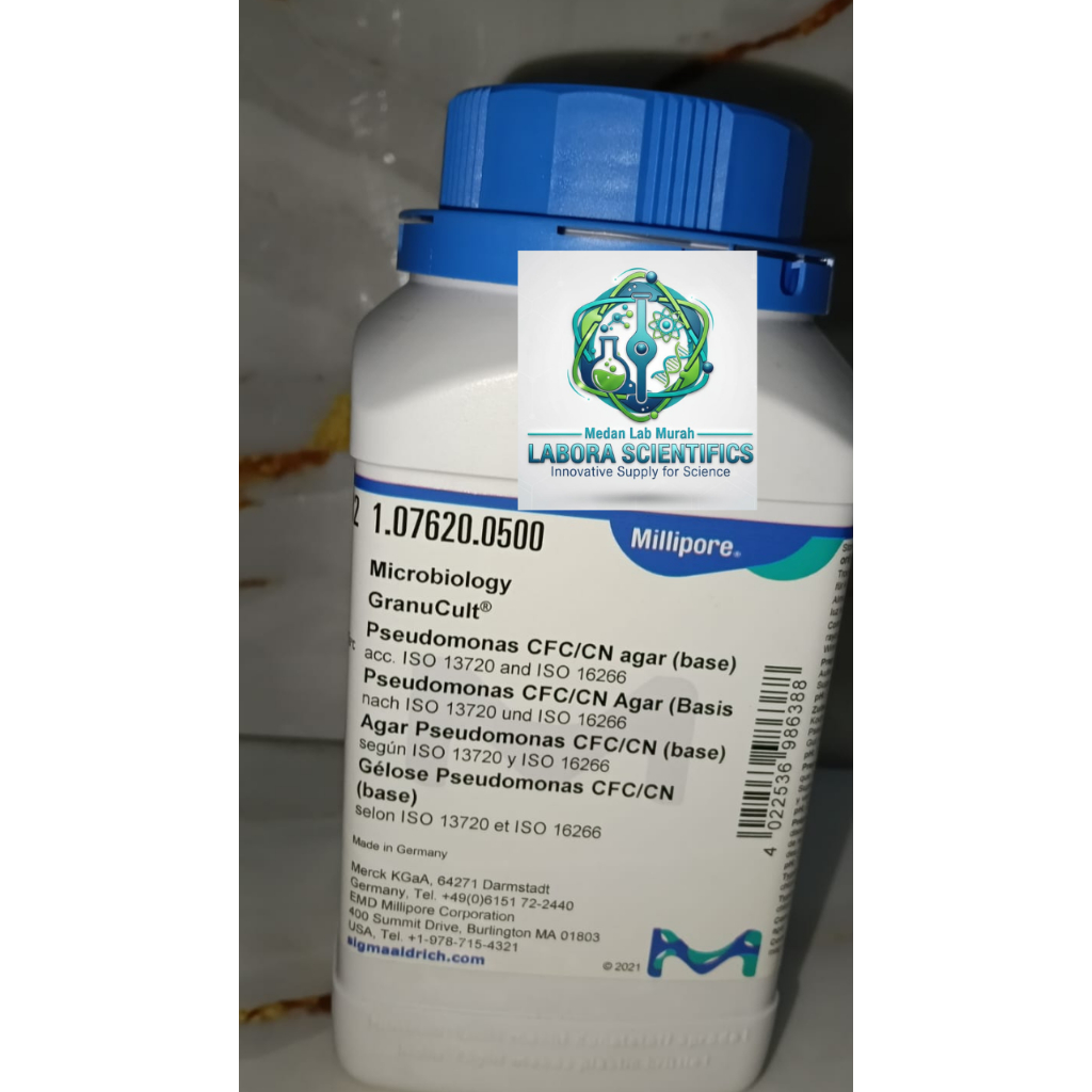 Pseudomonas CFCCN Agar , Pseudomonas Agar base , Media Mikrobiologi Merck , ecer 1 gr