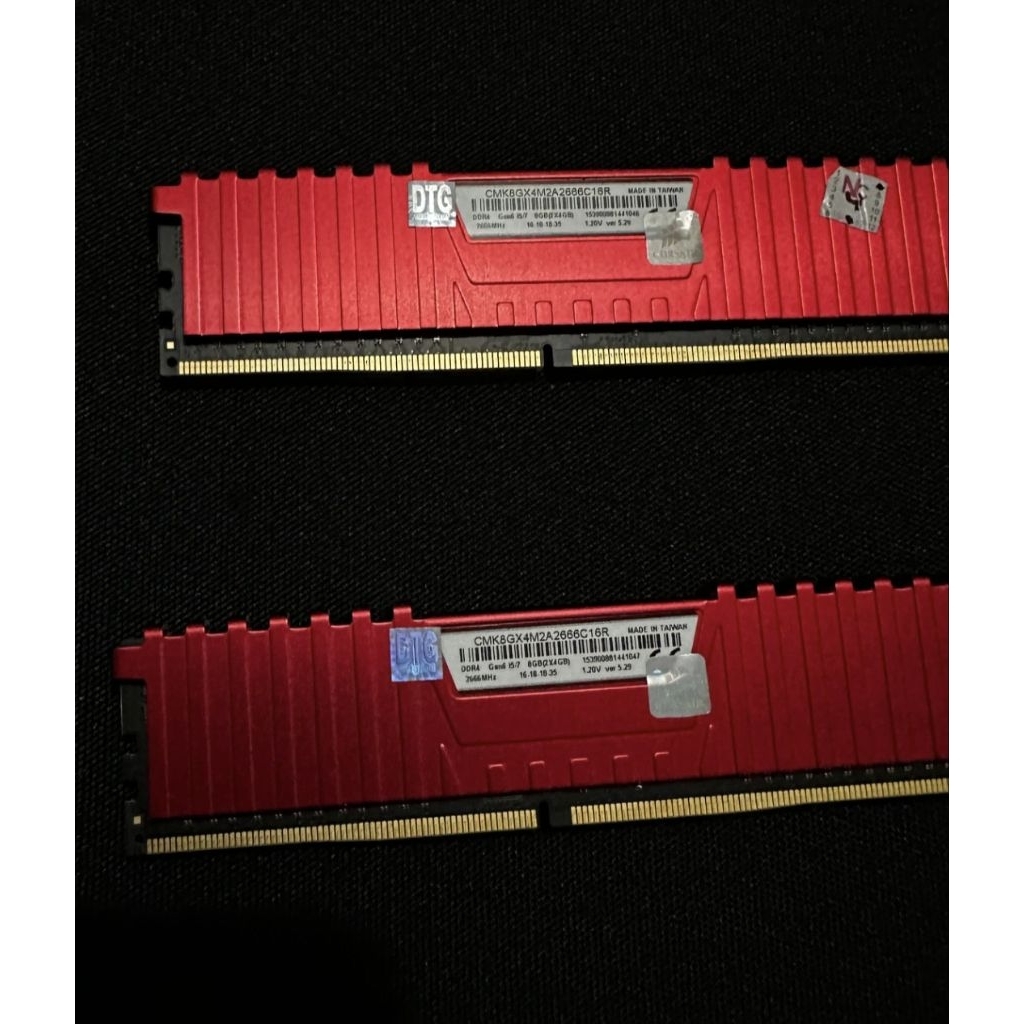 Corsair vengeance lpx ddr4 8gb 2x4 ,2666MHz Second