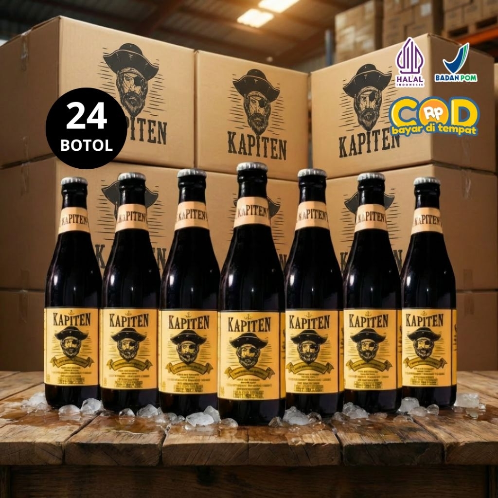 Kopi Beer Kapiten 330ml 24 Botol (1 Kardus) Halal Termurah