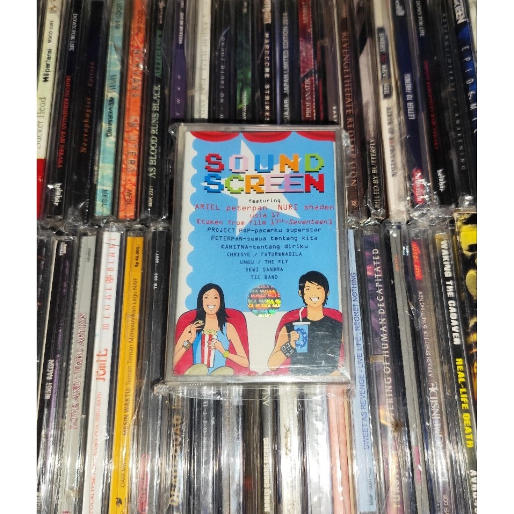 Kaset Sound Screen - Ariel Peterpan & Nuri Shaden, Kahitna, Chrisye, Tic Band, Fatur & Nadila, The F
