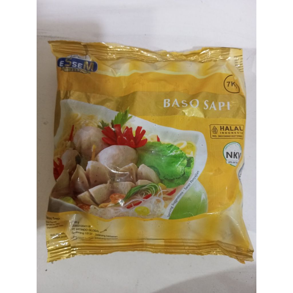 Essem Kuning Super Bakso Sapi 50s/Essem bakso sapi 700gr
