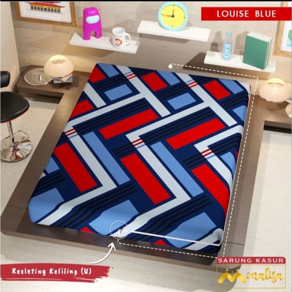 MONALISA SARUNG KASUR PREMIUM 140X200X20 / SARUNG BUSA RESLETING
