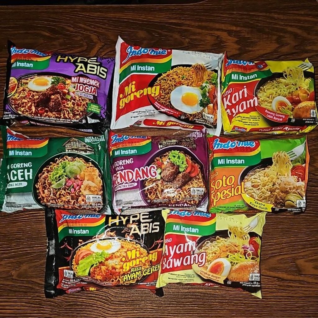 Mie Instant Indomie Goreng & Indomie Kuah Berbagai Varian